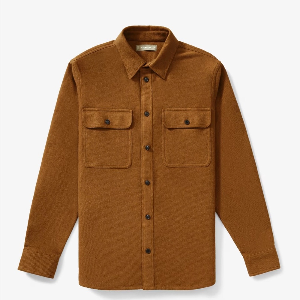 Everlane Men’s The Heavyweight Overshirt, Copper, sz Medium